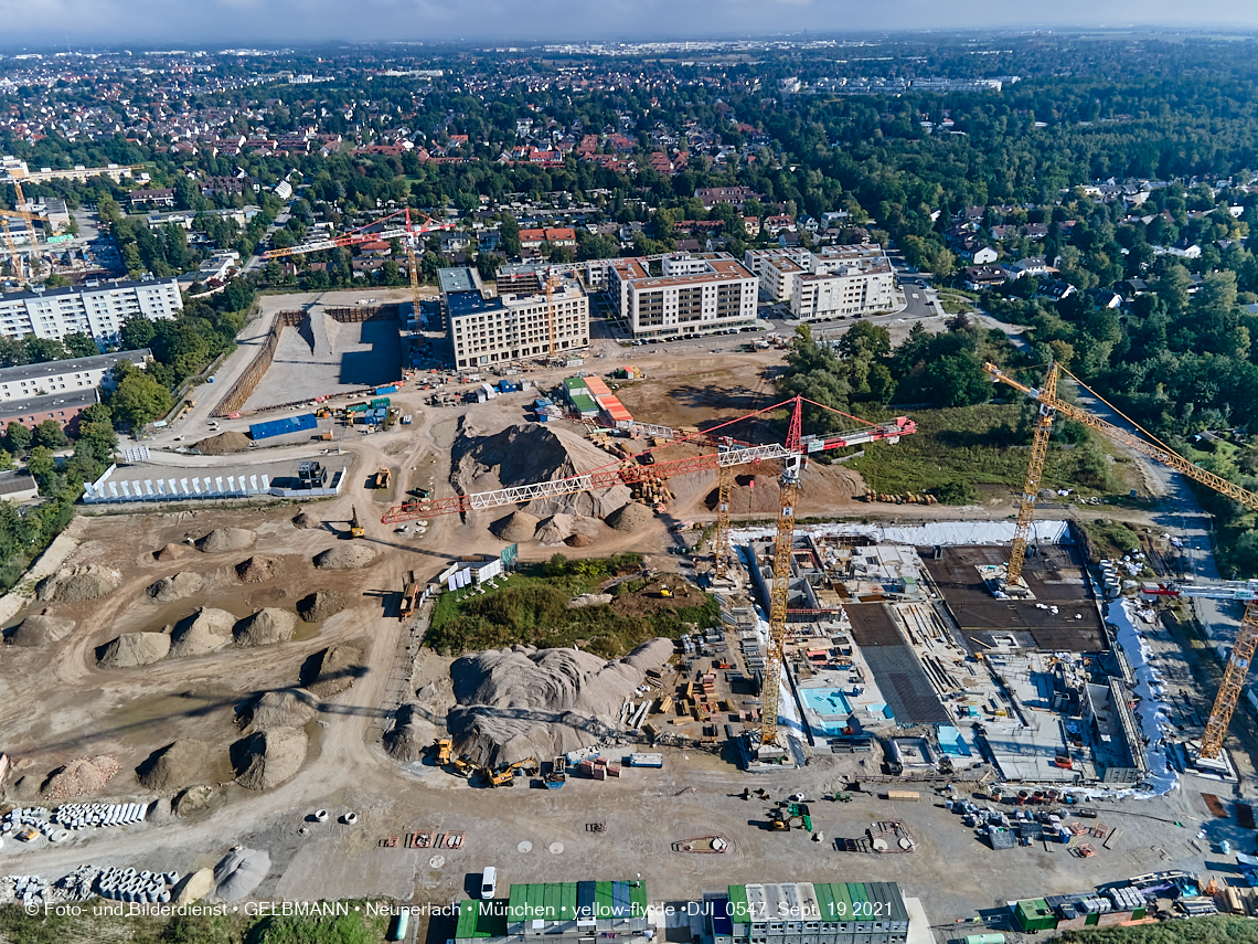 19.09.2021 - Aktuelle Luftbilder aus dem Alexisquartier und Pandion Verde in Neuperlach in München 19.09.2021 - Aktuelle Luftbilder aus dem Alexisquartier und Pandion Verde in Neuperlach in München
